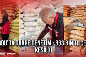 Ordu’da Gübre Denetimi: 833 Bin TL Ceza Kesildi