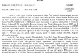 Sondajda tesadüfen arkeolojik kalıntı çıkmıştı: Foça'daki o taşlar müzeye taşınacak