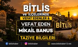 Bitlis ve İlçelerinde (12 Mayıs Salı) Vefat Edenler ve Taziye Bilgileri - 3 VEFAT HABERİ
