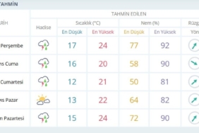 Samsun’da yağışlı hava geri dönüyor!