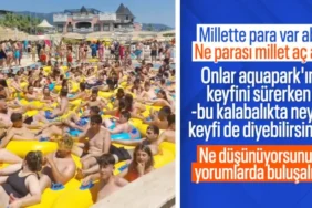 İzmir'deki Aquaparkta 'Mahşer' Kalabalığı! Sosyal Medyada Gündem Oldu