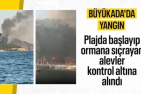 Büyükada'da Yangın Panini: Havadan ve Karadan Müdahale Edildi