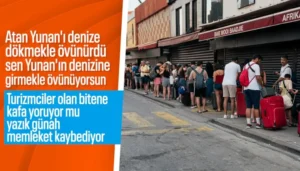 Yunan Adalarına Türk Akını! Sisam Adası'nda Kilometrelik Vize Kuyruğu