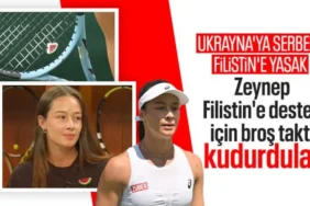 Zeynep Sönmez'den Wimbledon'da Filistin'e Karpuz Simgeli Destek! "Ukrayna'ya İzin Var, Filistin'e Yok"
