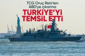 TCG Oruçreis, ABD'nin 250. Yılında Hudson Nehri'nde Türk Bayrağını Dalgalandırdı