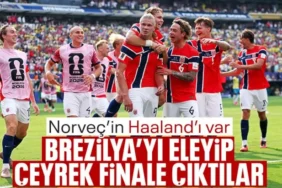 Haaland Şov Yaptı, Brezilya Elendi: Norveç Tarihinde İlk Kez Çeyrek Finalde