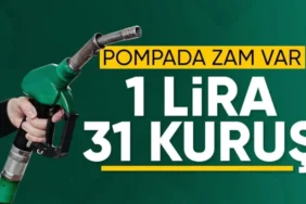 Motorine Zam Geliyor: Litre Fiyatına 1,31 TL Zam Bu Gece Yürürlükte