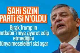 Özgür Özel'den Sert Trump Eleştirisi: "Anıtkabir'i Ziyaret Etmeyen Bir Amerikan Başkanı"