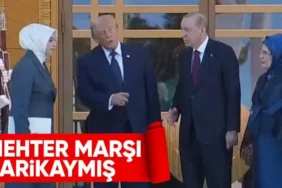 Külliye'de Renkli Anlar: Donald Trump Mehter Takımı ve Türk Devletleri Bayraklarına Dikkat Kesildi!