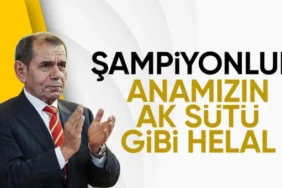Dursun Özbek'ten Şampiyonluk Açıklaması: "Anamızın Ak Sütü Gibi Helal"