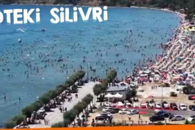 Sıcak Havadan Bunalan İstanbullular Silivri Kumluk Plajı'na Akın Etti