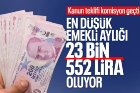 En Düşük Emekli Aylığı 23 Bin 552 TL Oldu: Torba Kanun Teklifi Komisyondan Geçti