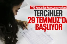 2026 YKS Kontenjan Kılavuzu Yayımlandı: Tercihler 29 Temmuz-10 Ağustos'ta