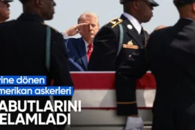 Trump, İran Saldırılarında Ölen 4 ABD Askerini Dover'da Karşıladı
