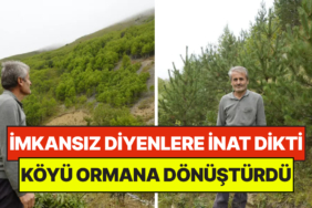 “Burada Yetişmez” Diyenlere İnat Dikti: 40 Yılda Çorak Köyü Ormana Çevirdi