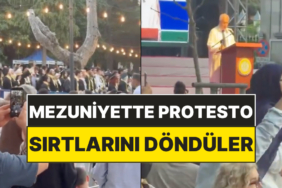 İstanbul Üniversitesi Mezuniyetinde Öğrenciler Rektörü Sırtlarını Dönerek Protesto Etti