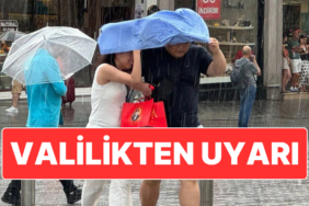 İstanbul Valiliği’nden Avrupa Yakası İçin Kuvvetli Yağış Uyarısı