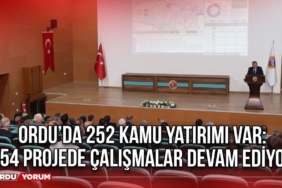 Ordu’da 252 Kamu Yatırımı Var: 154 Projede Çalışmalar Devam Ediyor