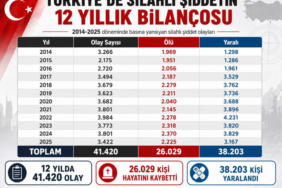 Ruhsatsız silah alarmı! 12 yılda 26 bin ölüm, 38 bin yaralı