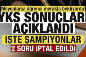 YKS sonuçları, ÖSYM, ykssonuc.osym.gov.tr, Bayram Ali Ersoy, 2026 YKS, TYT AYT sonuçları, üniversite tercihi, sınav sonuç sorgulama, YKS birincileri, YÖK
