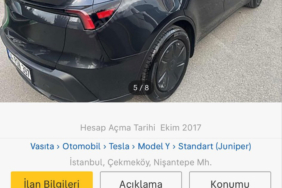 Bakanlıktan ikinci el Tesla ilanına 325 bin lira ceza