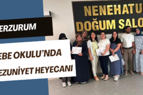 Erzurum Gebe Okulu’nda mezuniyet heyecanı