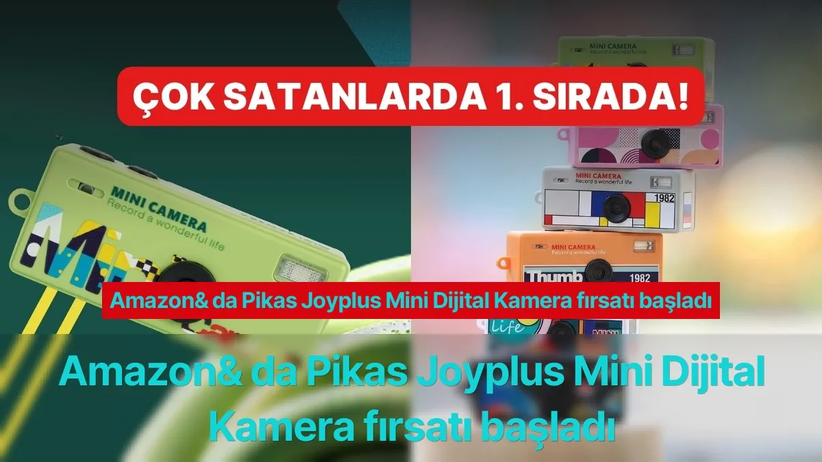 Amazon& da Pikas Joyplus Mini Dijital Kamera fırsatı başladı