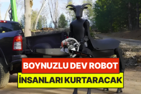 İki Metrelik Boynuzlu Robotu Sahaya İndirdiler: Orman Yangınlarına Müdahale Edecek