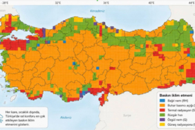 Türkiye'nin sıcaklık haritası, her bölgede farklı etken