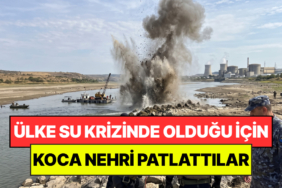 Ülkenin Suyu Azaldığı İçin 180 Kilogram Patlayıcı Kullanıp Koca Nehri Patlattılar