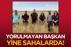 Yorulmayan başkan yine sahalarda!