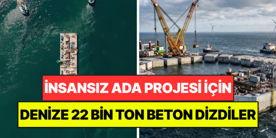 7 Milyar Euroluk Ada Projesi İçin Denize 22 Bin Tonluk Beton Bloklar Dizdiler