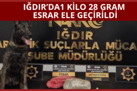 Iğdır’da 1 kilo 28 gram esrar ele geçirildi