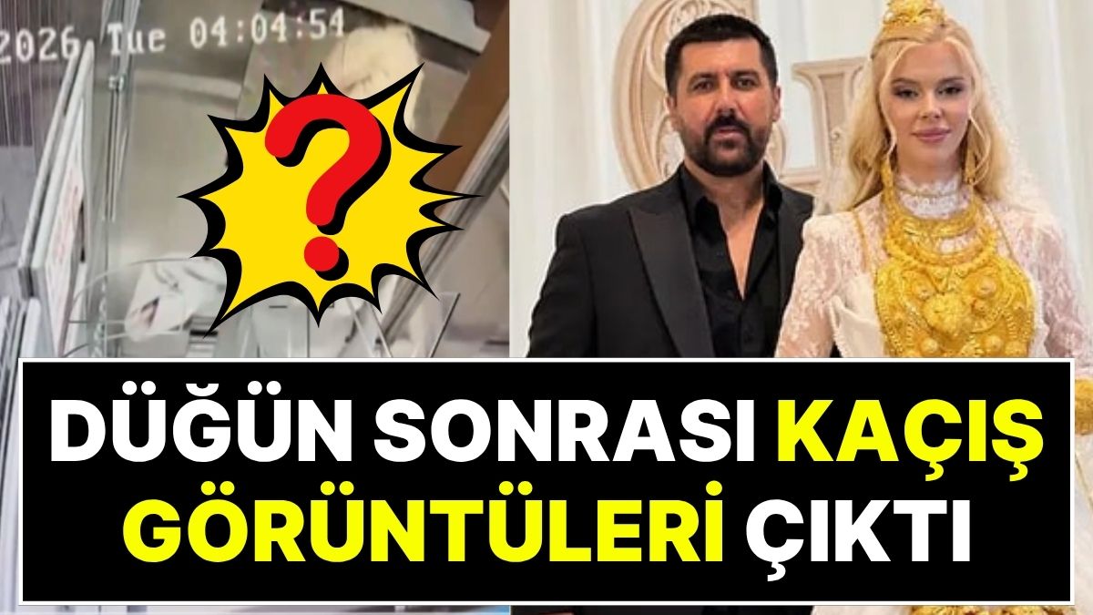 Vanlı Kara Haydar'ın Düğünde Kilo Kilo Altın Taktığı Eşi Çağla Öz'ün Kaçış Görüntüleri Ortaya Çıktı