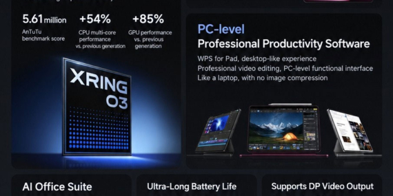 Xiaomi Pad 9 Pro Max tanıtıldı: Xring O3 işlemcili ilk tablet